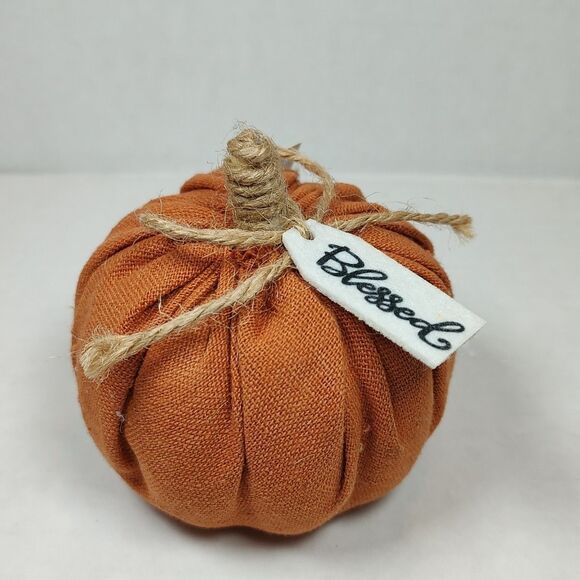 Lot of 8 Fabric Pumpkin Home Decor Thanksgiving Halloween Autumn Fall Seasonal - Picture 7 of 14